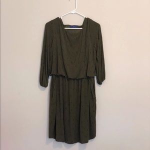APT 9 Green Dress w/ Pockets LARGE